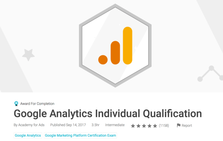 Google Analytics Certification